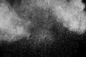 abstract white dust explosion