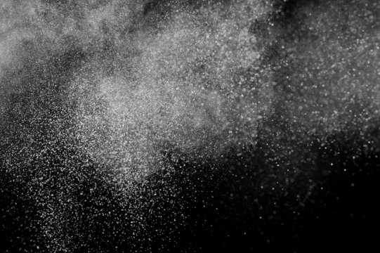 abstract white dust explosion