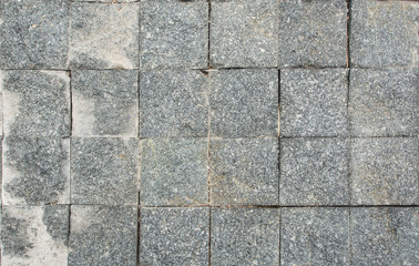 Gray Square Pavement. Seamless Tileable Texture.