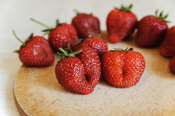 Big ripe strawberries