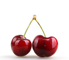 Cherry isolated on white background