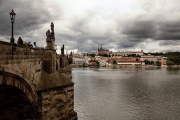 Fototapeta premium Historic Charles Bridge in Prague, Czech Republic