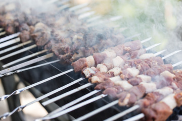 barbecue on the grill