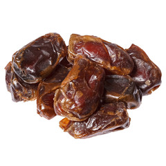 Dates isolated on white background.