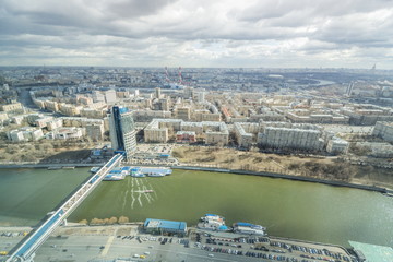 Obraz premium Moscow from the birds eye view