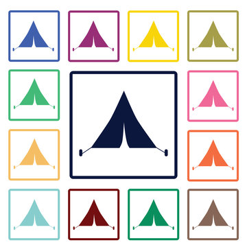 Travel tent icon