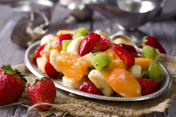 salad with fresh fruits