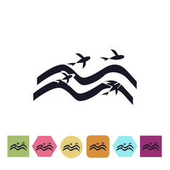 Flying fish icon
