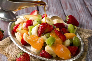 salad with fresh fruits