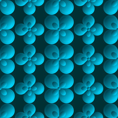 Abstract flower seamless pattern. Editable vector. Eps 10