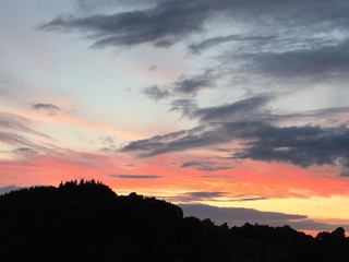 Obraz premium Sonnenuntergang Gernsbach