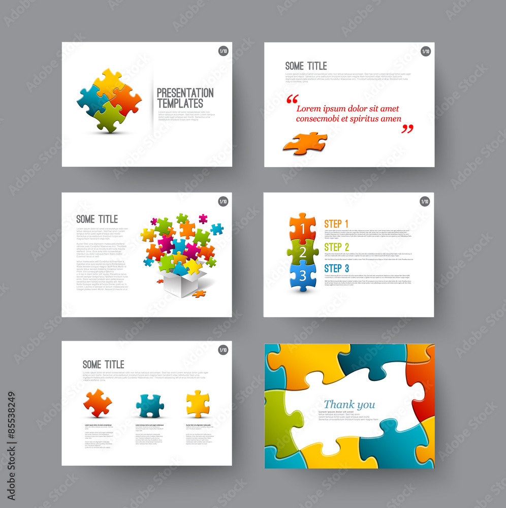 Poster presentation slides with infographic elements