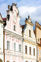 renaissance houses in Telc, Czech Republic