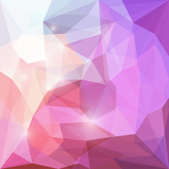 Abstract bright polygonal triangular background with lights
