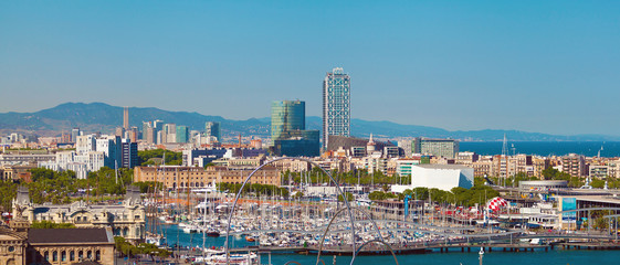 Fototapeta premium Barcelona port 