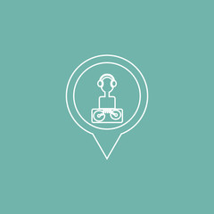 Disco marker icon