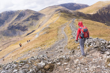 Fototapeta premium People - Mountain Walking