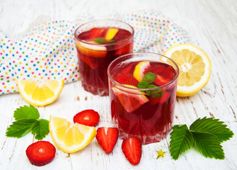 Summer strawberry drink