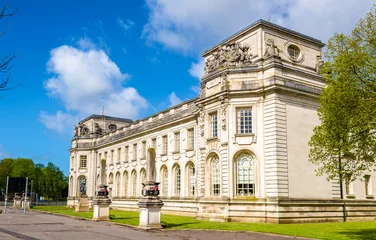 Deurstickers View of Cardiff Crown Court - Wales, Great Britain © Leonid Andronov