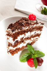 Fetta di torta foresta nera