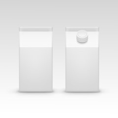 Milk Juice Carton Packaging Package Box White