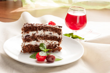 Fetta di torta foresta nera