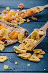 Dried fruits, healthy and delicious