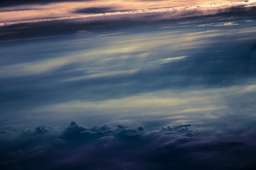 Fototapeta na wymiar Dramatic storm clouds by overlooking