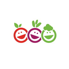 Smile fruits icon