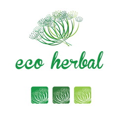 floral elements, herbal silhouette