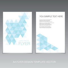 Abstract vector modern flyer design template