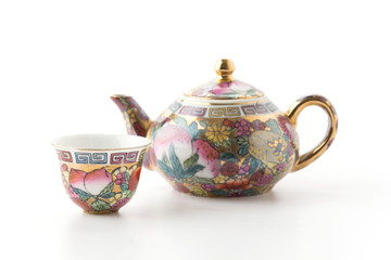 teapot and cup