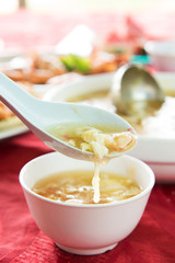 Egg flower soup