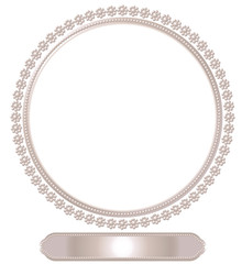 真珠のフレーム
