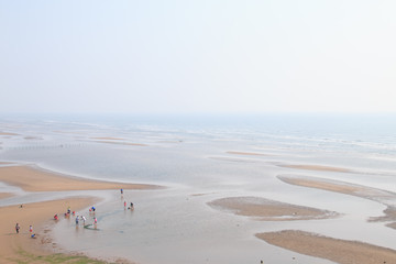 Fototapeta na wymiar High Angle overlooking the beach