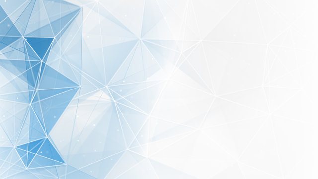 Abstract Blue White Geometrical Web Background