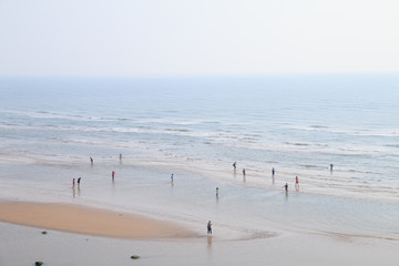 High Angle overlooking the beach