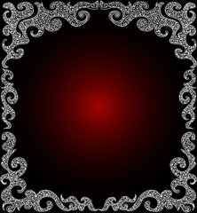 Beautiful red vector frame