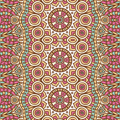Ethnic floral seamless pattern