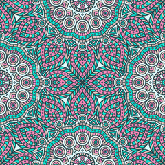 Ethnic floral seamless pattern