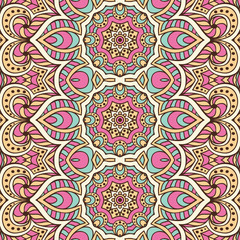 Ethnic floral seamless pattern