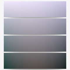 Obraz premium Abstract unfocused natural headers set, blurred design vector