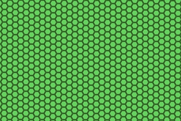Green pattern of the hexagon background