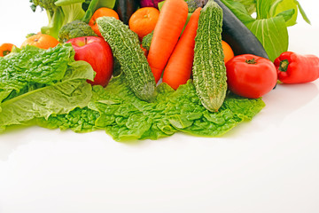 新鮮な野菜と果物