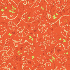 Seamless floral pattern.