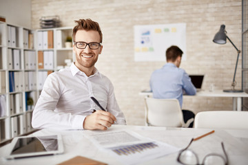 Obraz premium White collar worker