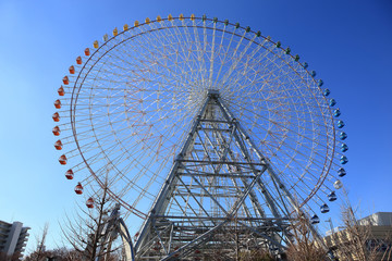 Ferris Wheel - Osaka City in Japan