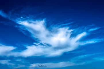 Naklejka na ściany i meble Beautiful cirrus clouds