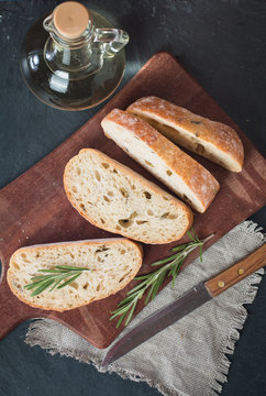 Sliced bread Ciabatta
