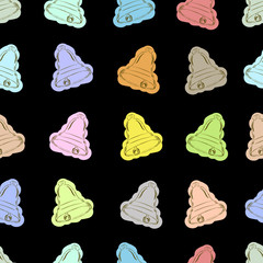 Seamless dark hand bells